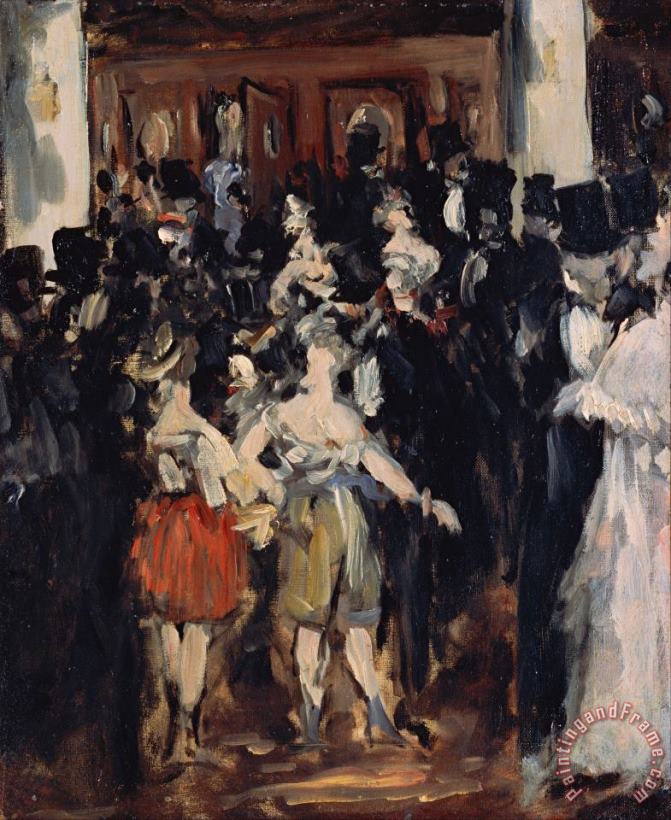 Masked Ball At The Opera painting - Edouard Manet Masked Ball At The Opera Art Print