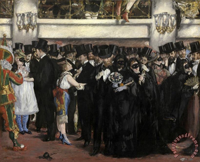 Edouard Manet Masked Ball at The Opera Art Painting