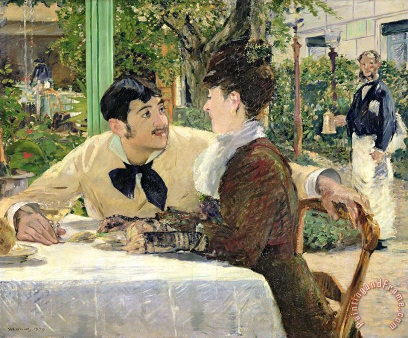 Edouard Manet The Garden of Pere Lathuille Art Painting