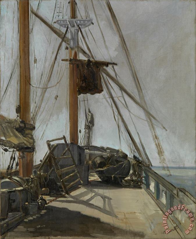 Edouard Manet The Ship's Deck Art Painting