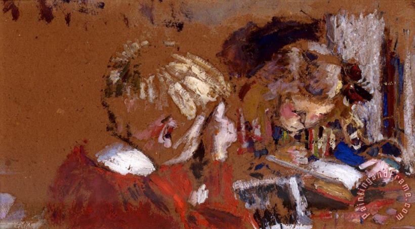 Edouard Vuillard Children Reading Art Painting