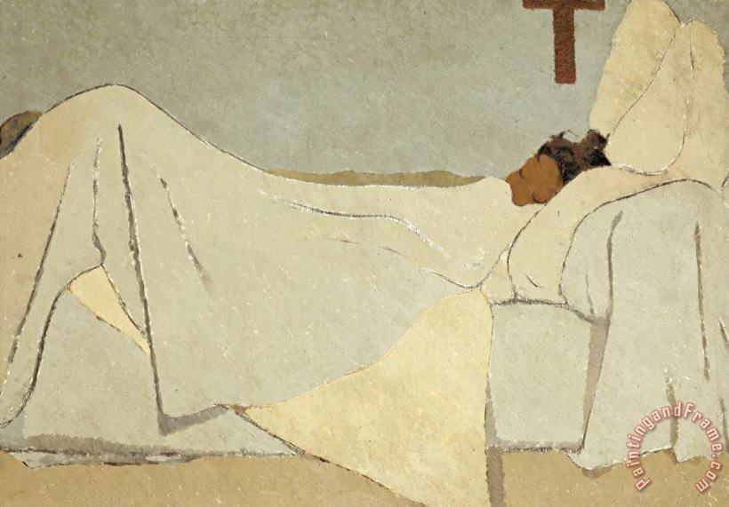 In Bed painting - Edouard Vuillard In Bed Art Print