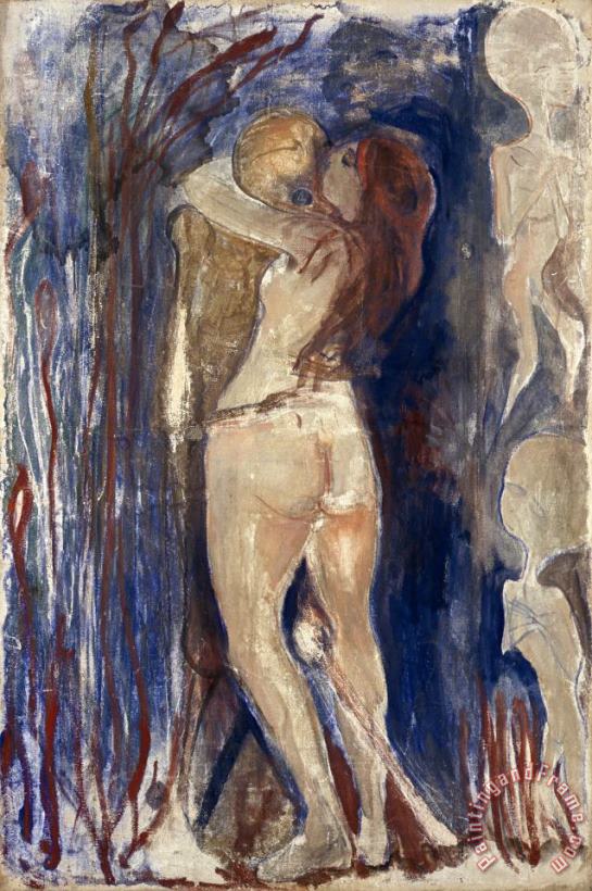 Edvard Munch Death And Life Art Painting