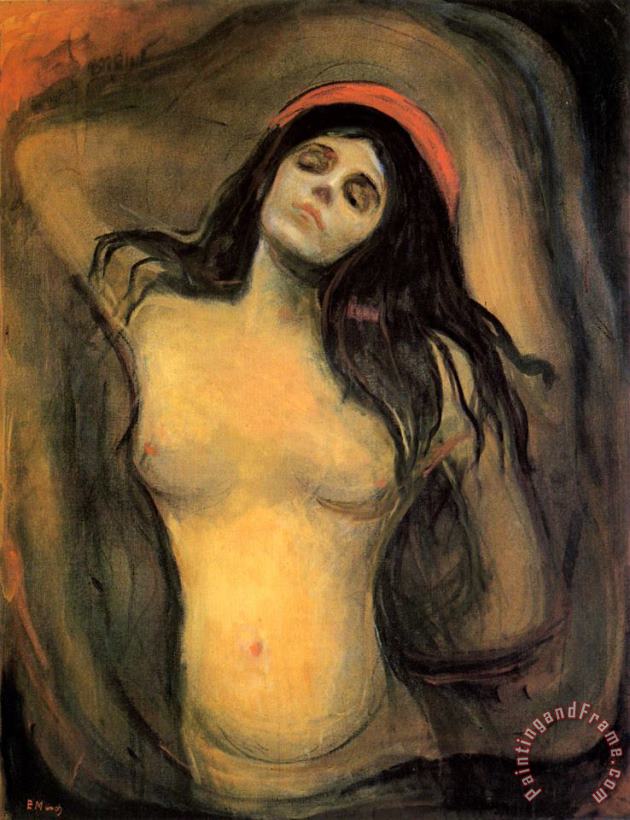 Edvard Munch Madonna Art Painting