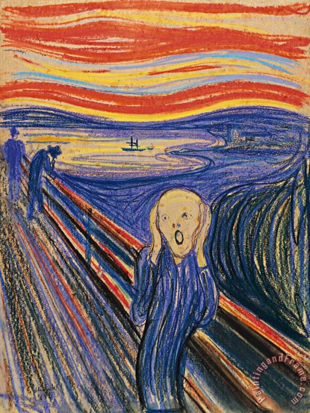The Scream painting - Edvard Munch The Scream Art Print