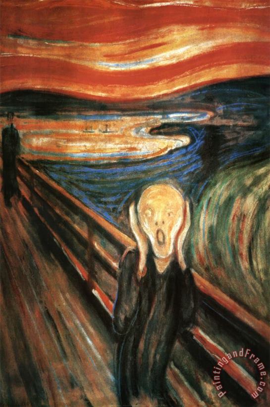 The Scream painting - Edvard Munch The Scream Art Print