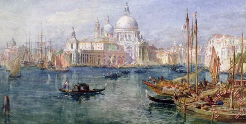 Edward Angelo Goodall St Maria Della Salute Venice Art Painting