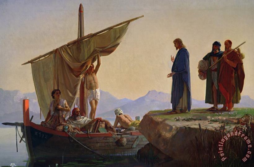 Edward Armitage Christ Calling the Apostles James and John Art Painting