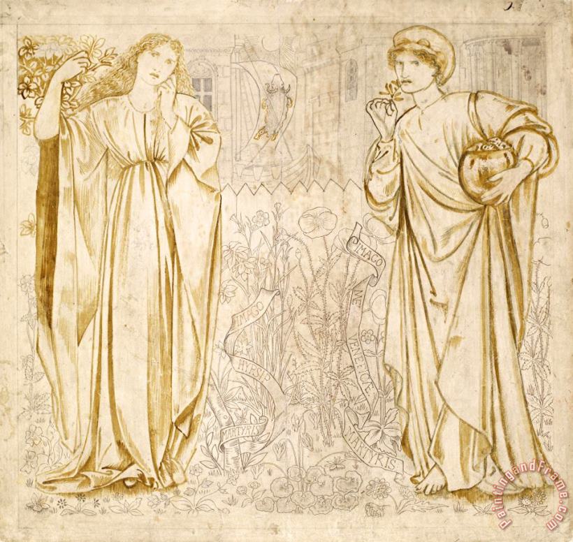 Chaucer's 'legend of Good Women' 3 painting - Edward Burne Jones Chaucer's 'legend of Good Women' 3 Art Print