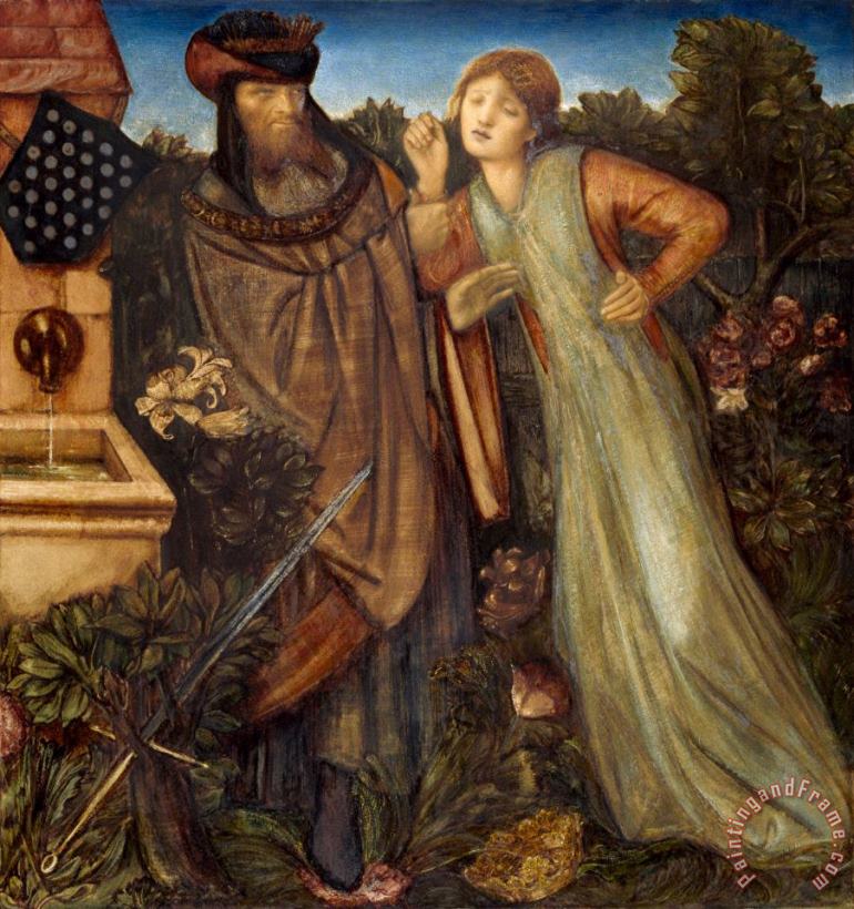 King Mark And La Belle Iseult painting - Edward Burne Jones King Mark And La Belle Iseult Art Print