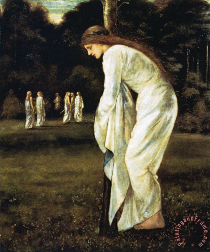Edward Burne Jones Saint George And The Dragon The Princess Tied to The Tree Art Painting