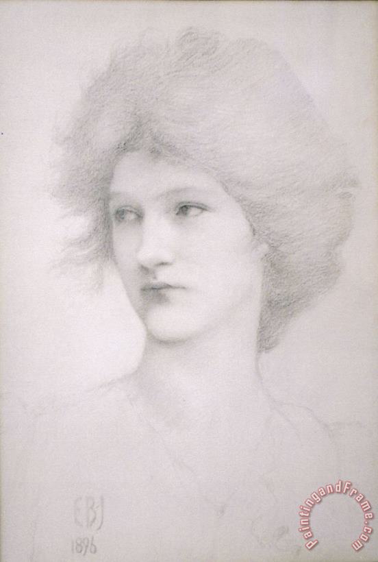 Edward Burne Jones Study for The Queen in Death of Arthur Art Painting