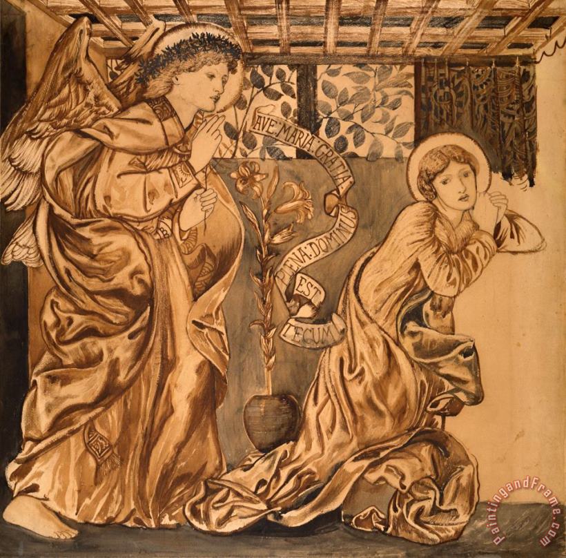 Edward Burne Jones The Annunciation Art Print