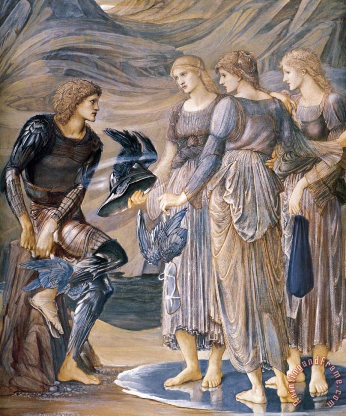 Edward Burne Jones The Perseus Series Perseus And The Sea Nymphs Art Painting
