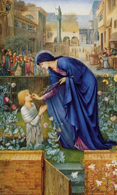 The Prioress's Tale painting - Edward Burne Jones The Prioress's Tale Art Print