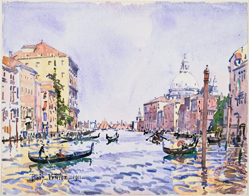 Edward Darley Boit Venice Afternoon on The Grand Canal Art Print