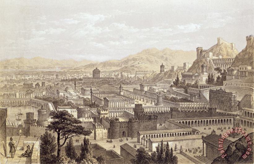 Edward Falkener The City Of Ephesus From Mount Coressus Art Painting