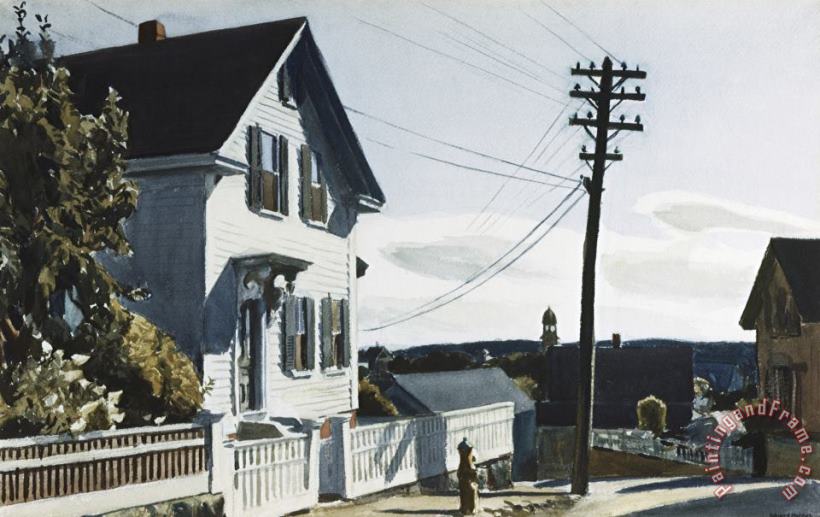 Edward Hopper Adam's House Art Print