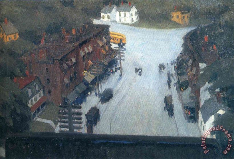 Edward Hopper American Village Art Painting