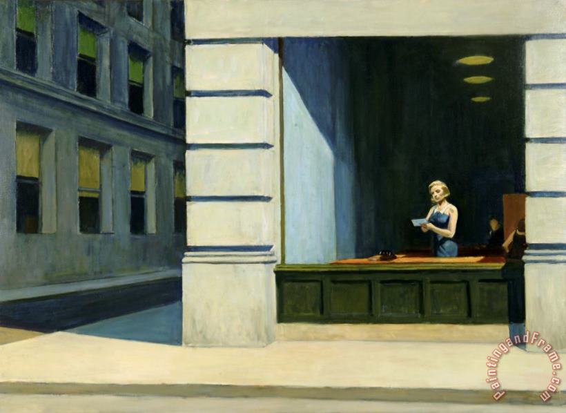 Edward Hopper New York Office Art Painting