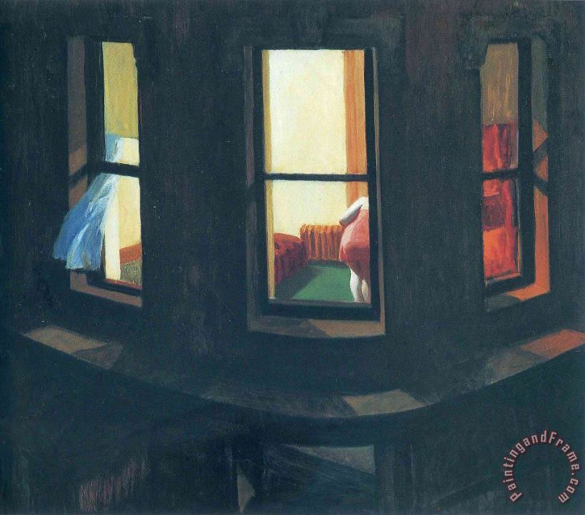 Night Windows painting - Edward Hopper Night Windows Art Print