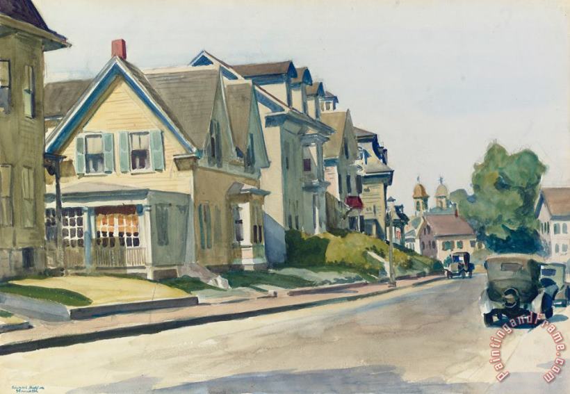 Prospect Street painting - Edward Hopper Prospect Street Art Print