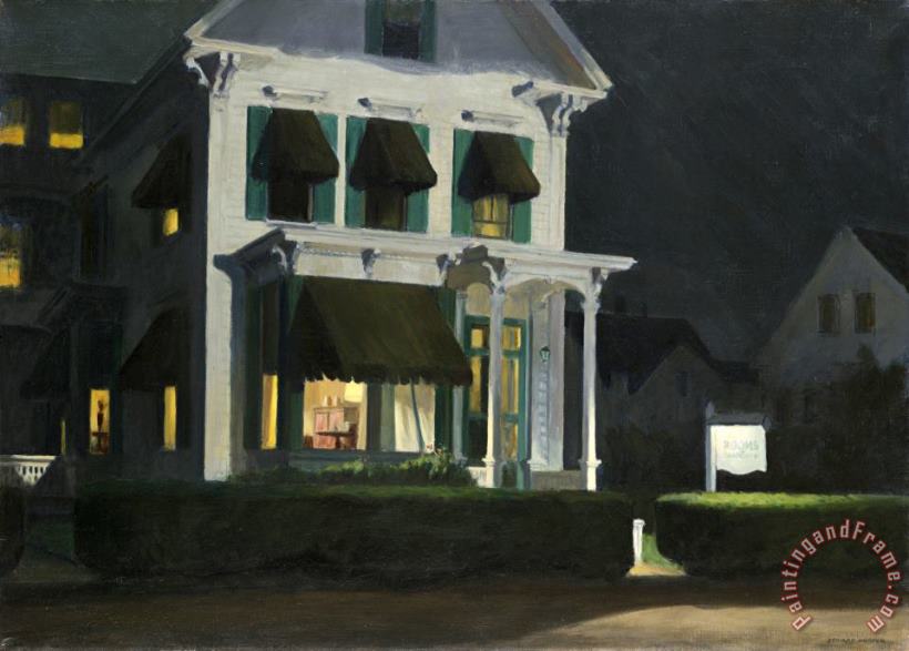 Edward Hopper Rooms for Tourists Art Painting