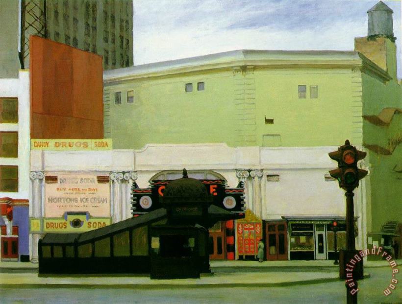 Edward Hopper The Circle Theatre Art Painting