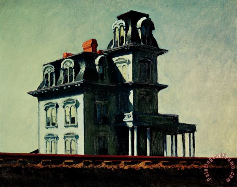 Edward Hopper The House By The Railroad Art Painting