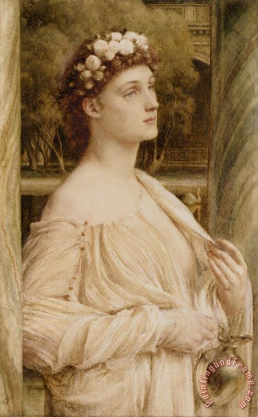 A Vestal Portrait of Miss Violet Lindsay painting - Edward John Poynter A Vestal Portrait of Miss Violet Lindsay Art Print