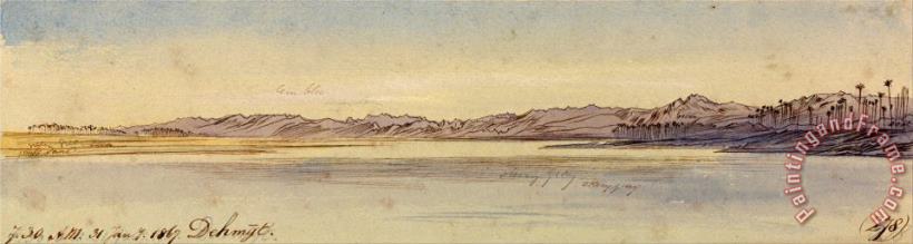 Edward Lear Dehmyt, 7 30 Am, 31 January 1867 (278) Art Painting