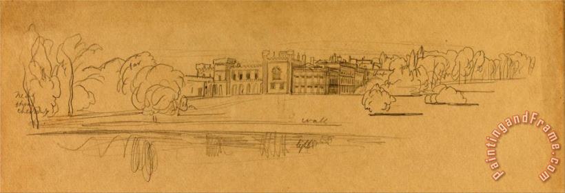 Edward Lear Knowsley Hall Art Painting