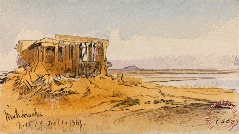 Maharraka, 7 15 Am, 14 February 1867 (462) painting - Edward Lear Maharraka, 7 15 Am, 14 February 1867 (462) Art Print
