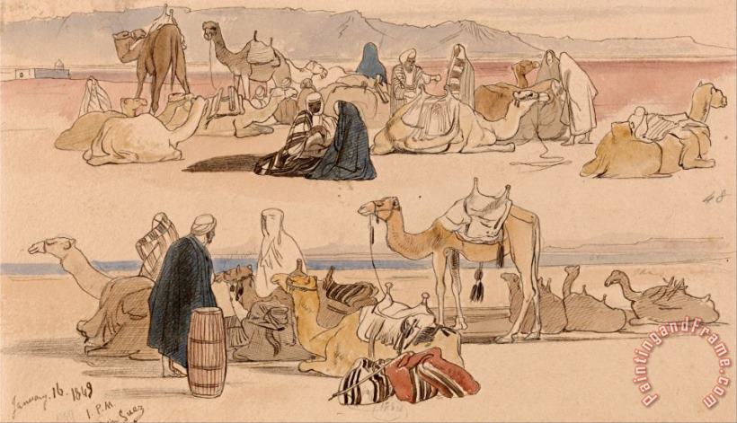 Edward Lear Near Suez, 1 Pm, 16 January 1849 (48) Art Painting
