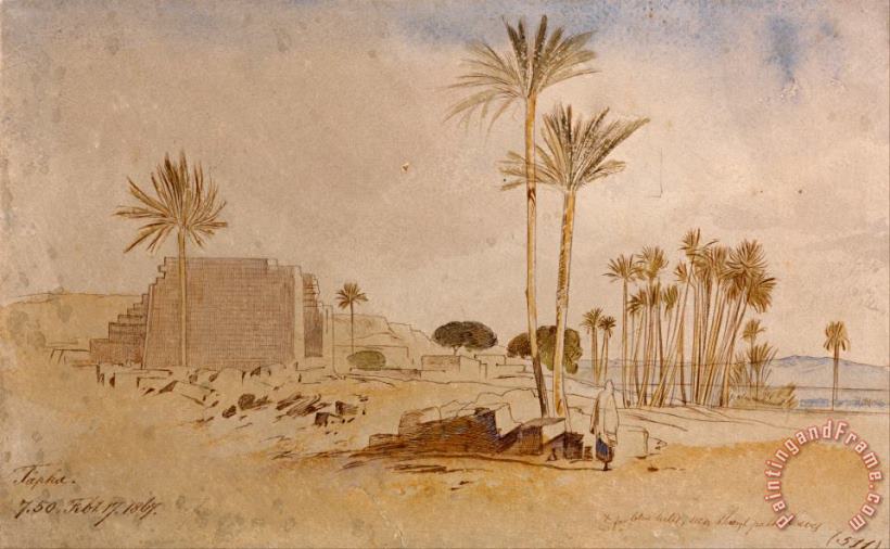 Edward Lear Tapha, 7 50 A.m., February 17, 1867 Art Painting