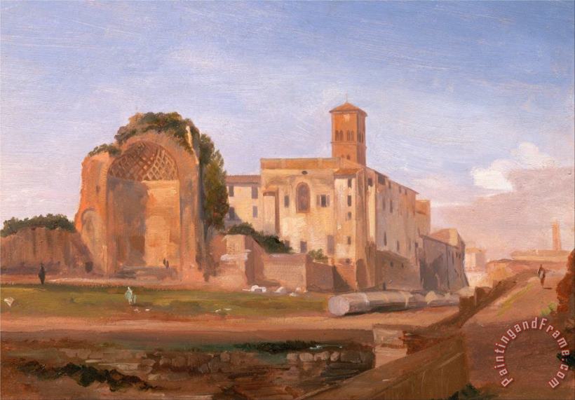 Edward Lear Temple of Venus And Rome, Rome Art Painting