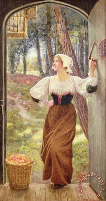 Tithe in Kind painting - Edward Robert Hughes Tithe in Kind Art Print
