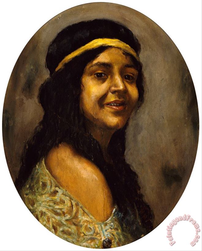 Portrait of a Woman painting - Edwin A. Harleston Portrait of a Woman Art Print
