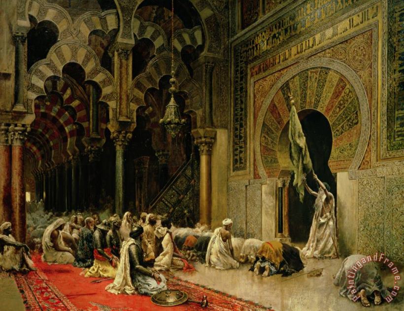 Edwin Lord Weeks Interior Of The Mosque At Cordoba Art Painting