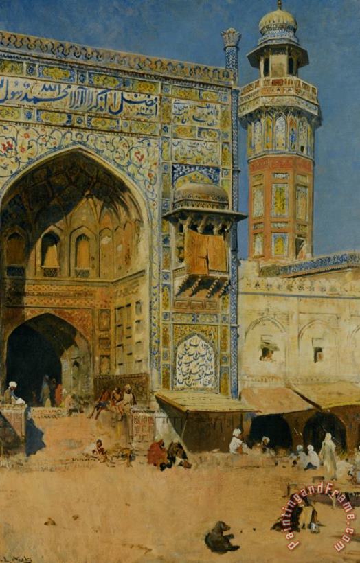 Edwin Lord Weeks Jumma Musjed Lahore India Art Painting