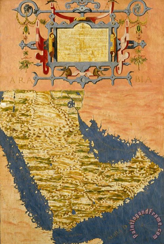Arabian Penisula painting - Egnazio Danti Arabian Penisula Art Print