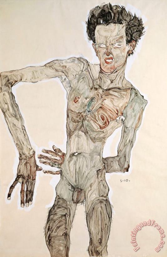 Egon Schiele Self-portrait Art Print