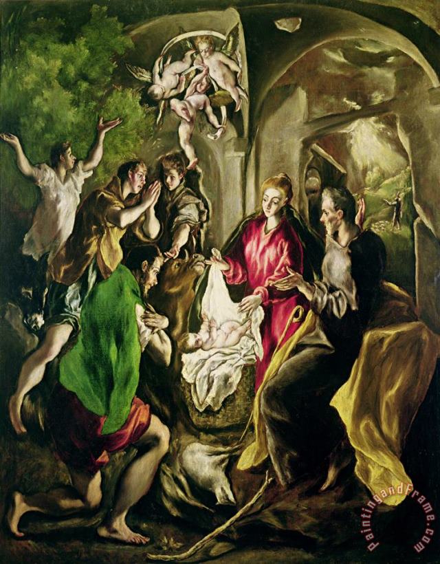 El Greco Domenico Theotocopuli Adoration Of The Shepherds Art Print