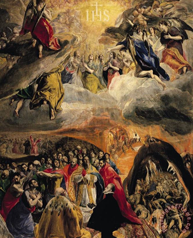 El Greco Domenico Theotocopuli The Adoration Of The Name Of Jesus Art Painting