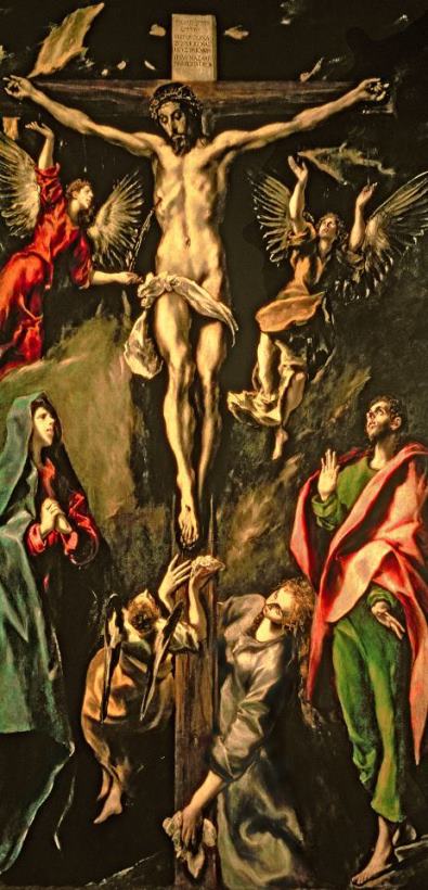 El Greco Domenico Theotocopuli The Crucifixion Art Painting