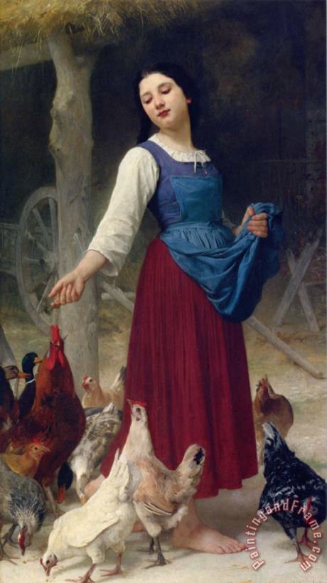 Elizabeth Jane Gardner Bouguereau The Farmer's Daughter Art Print