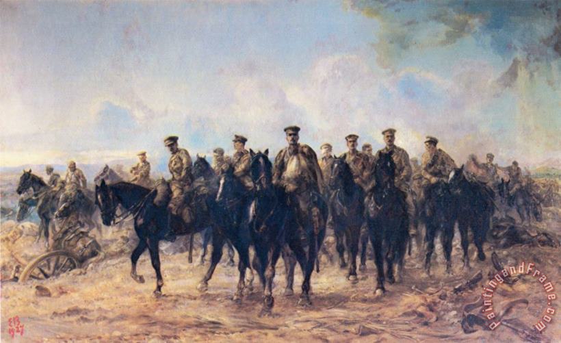 Elizabeth Thompson In The Retreat From Mons, The Royal Horse Guards Art Painting