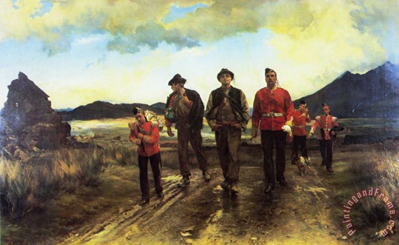 Listed for The Connaught Rangers painting - Elizabeth Thompson Listed for The Connaught Rangers Art Print