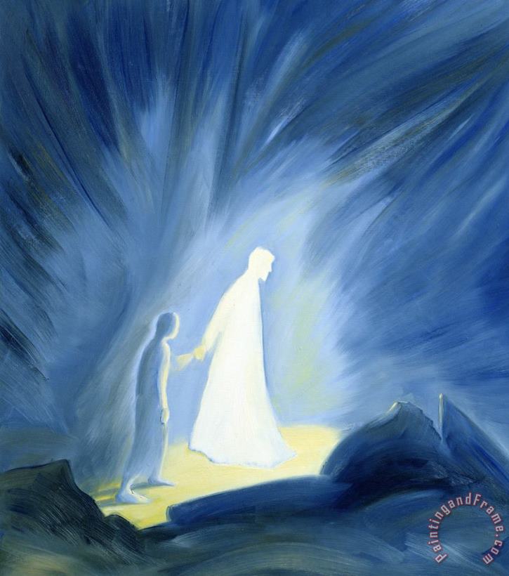 Elizabeth Wang Even in the darkness of out sufferings Jesus is close to us Art Painting
