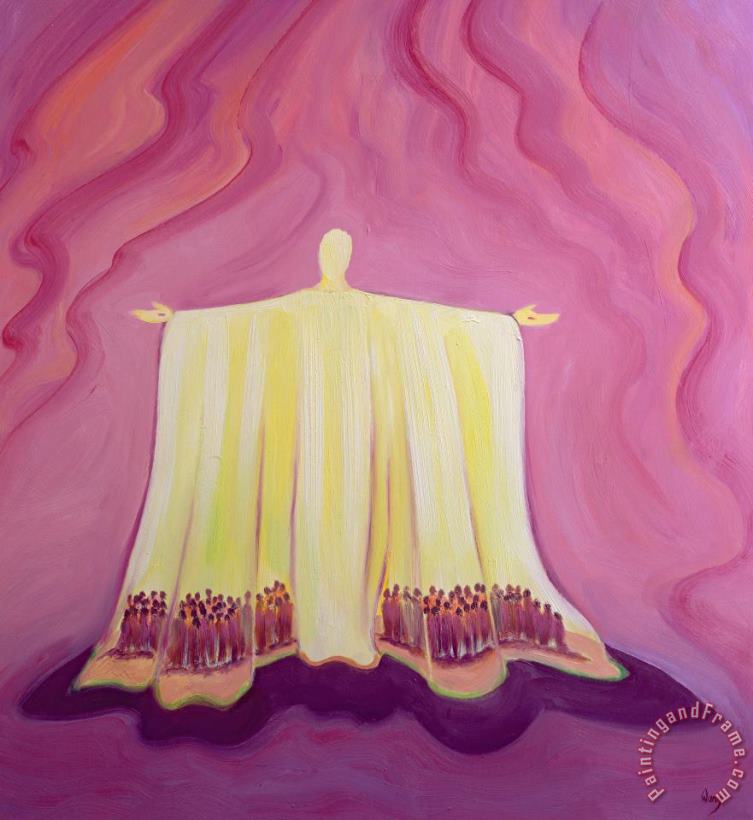 Elizabeth Wang Jesus Christ is like a tent which shelters us in life's desert Art Print